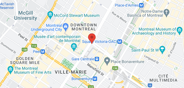 map of 52 MONTREAL STREET